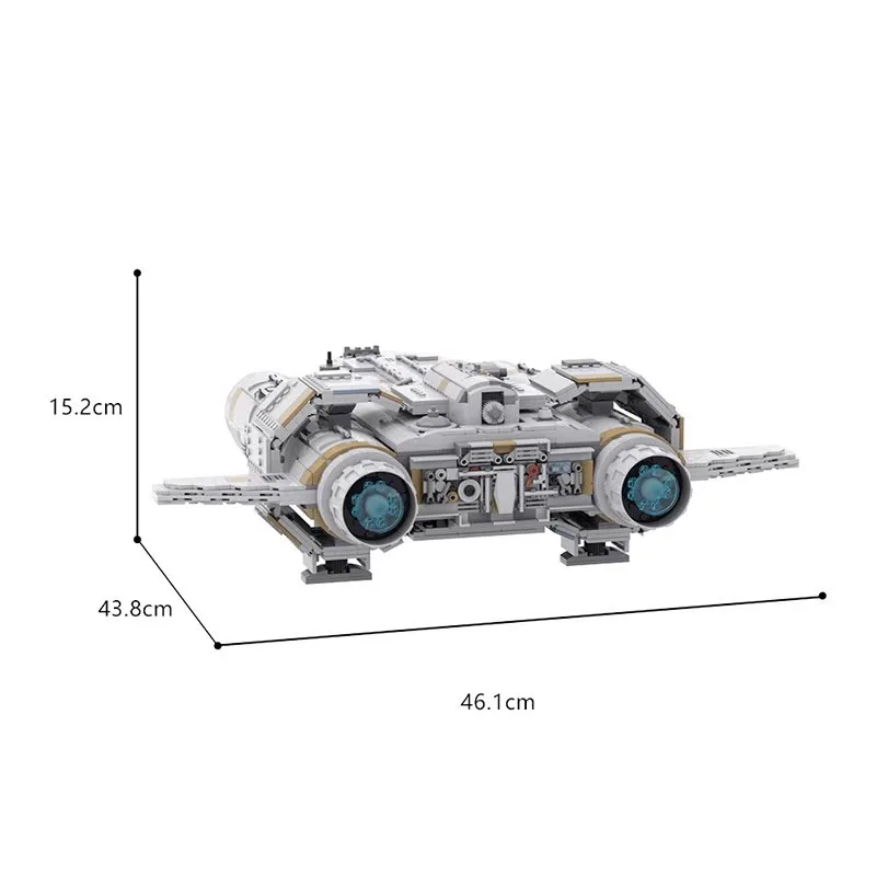 MOC-103511 Ruimtevaartuig Model Bouwsteen Speelgoed 2642 Stuks Hoge Moeilijkheidsgraad Kinderen Puzzel Onderwijs Verjaardag Kerst Speelgoed Cadeau