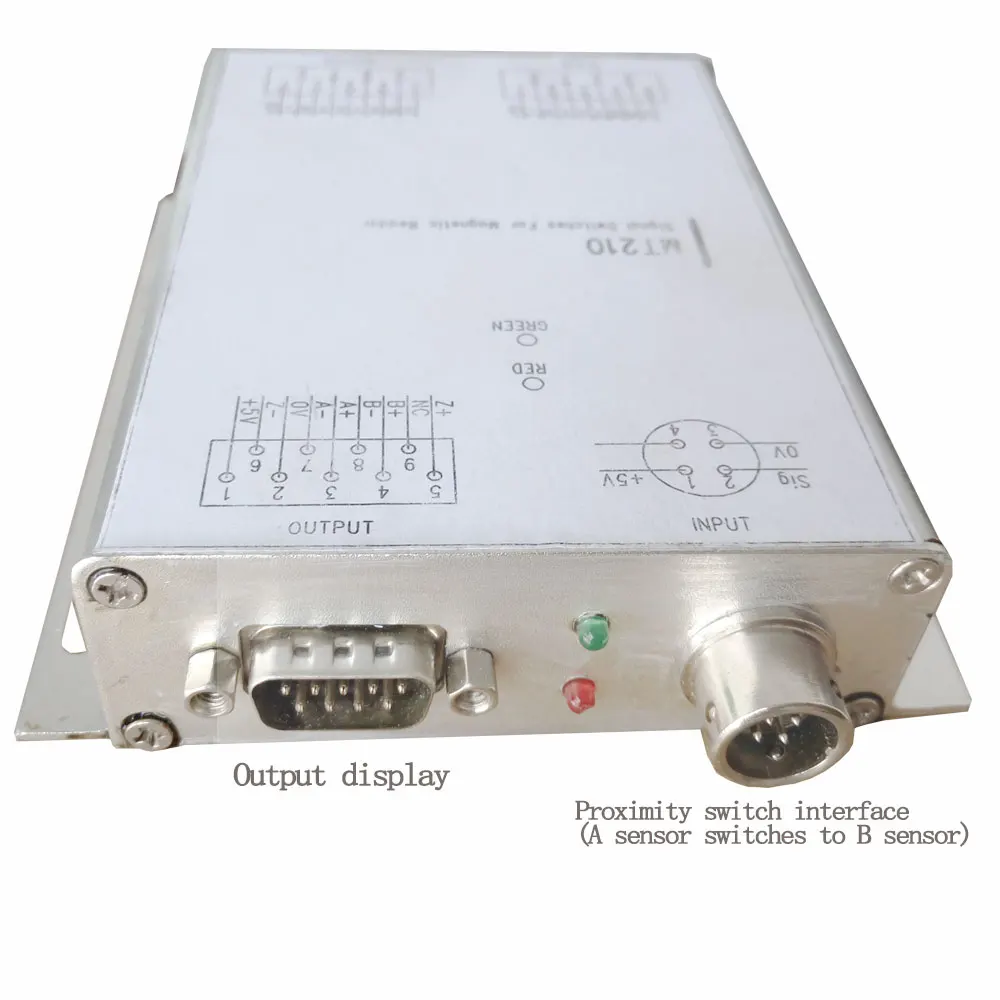 High precision linear scale encoder, magnetic grating angle 360 °, minute second display, conversion, connection converter