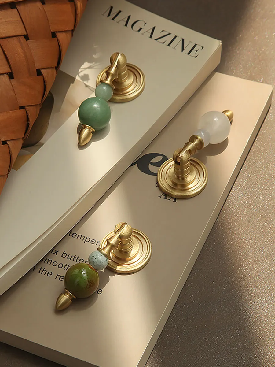 

Латунная ручка из цельного дерева в античном стиле с тыквой для дверцы шкафа, ящика шкафа