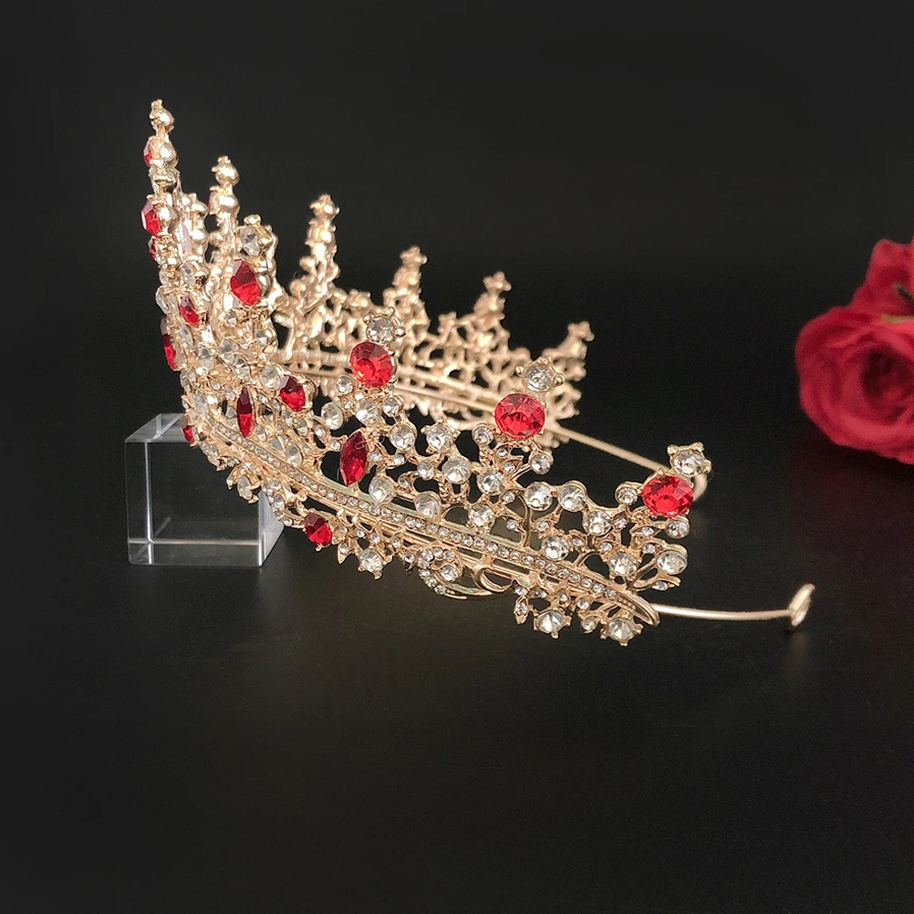 

Tiara Bridal Headwear Wedding Hair Accessory Crown Rhinestone Accessories for Girls Make up Bride