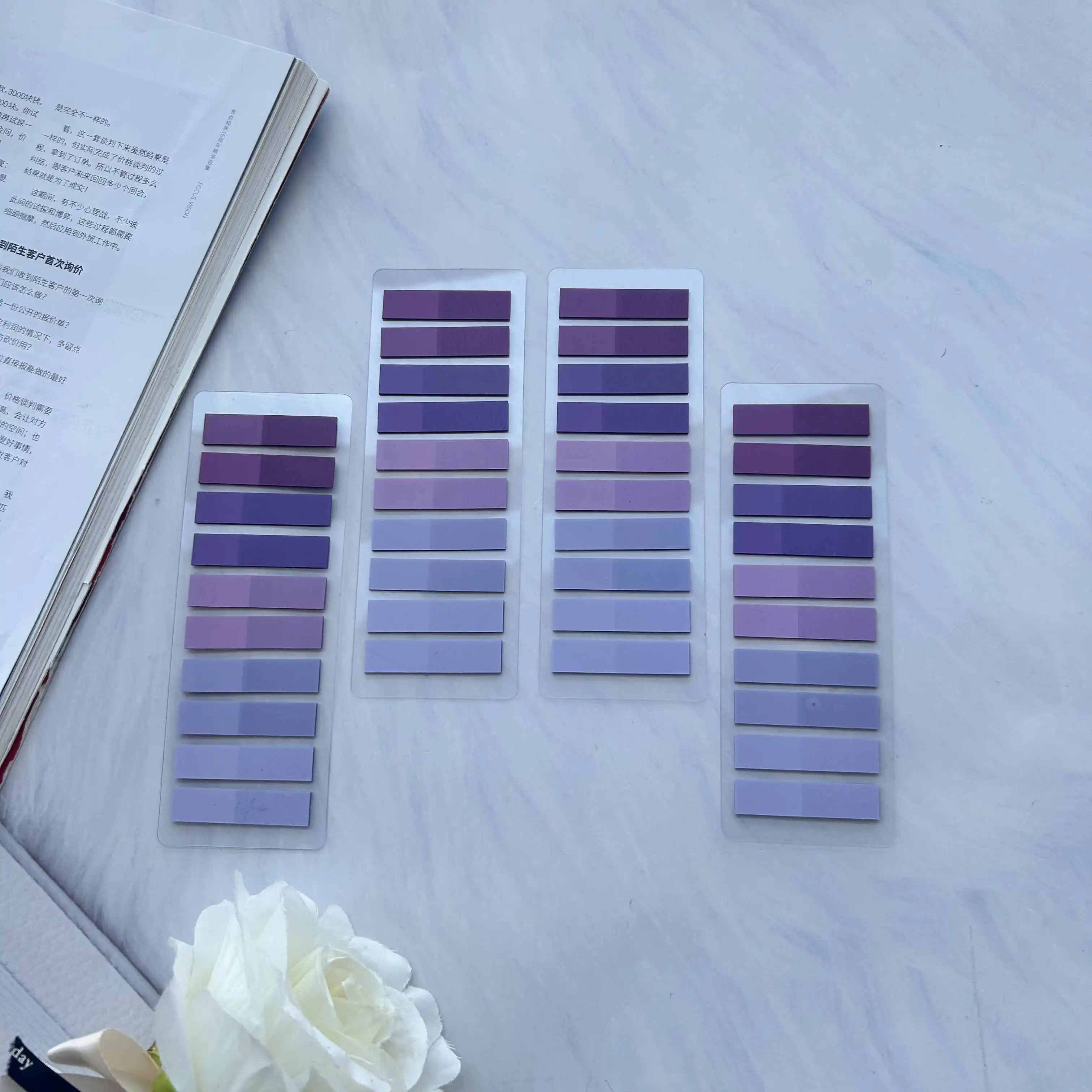 800 Sheets Transparent Index Notes Paper Office School Supplies Stationery Small Rectangu Fluorescent Sticker Strip Sticky