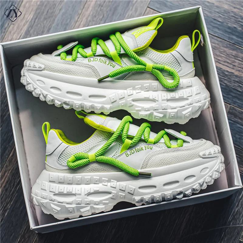 

New Men's Luxury Platform Sneakers Fashion Men Running Shoes Increased Breathability Man Shoes Lace Up