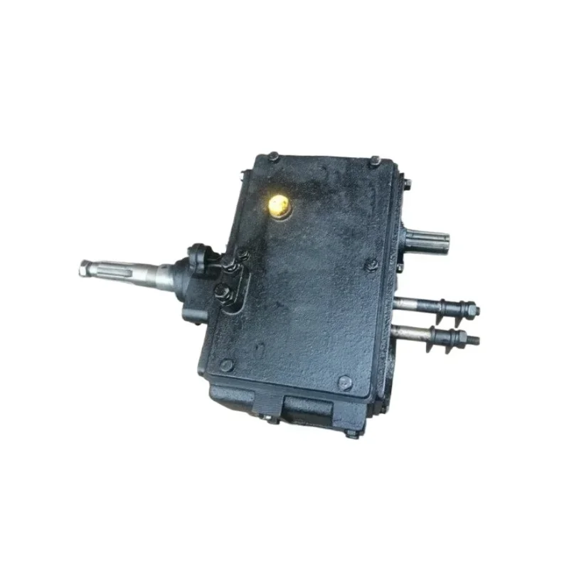 Agricultural tricycle transmission assembly, four gears with high and low speed gearbox, modified diesel engine rear axle