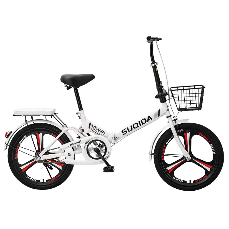 YY New Folding Bicycle Portable Adult Pedal Bicycle