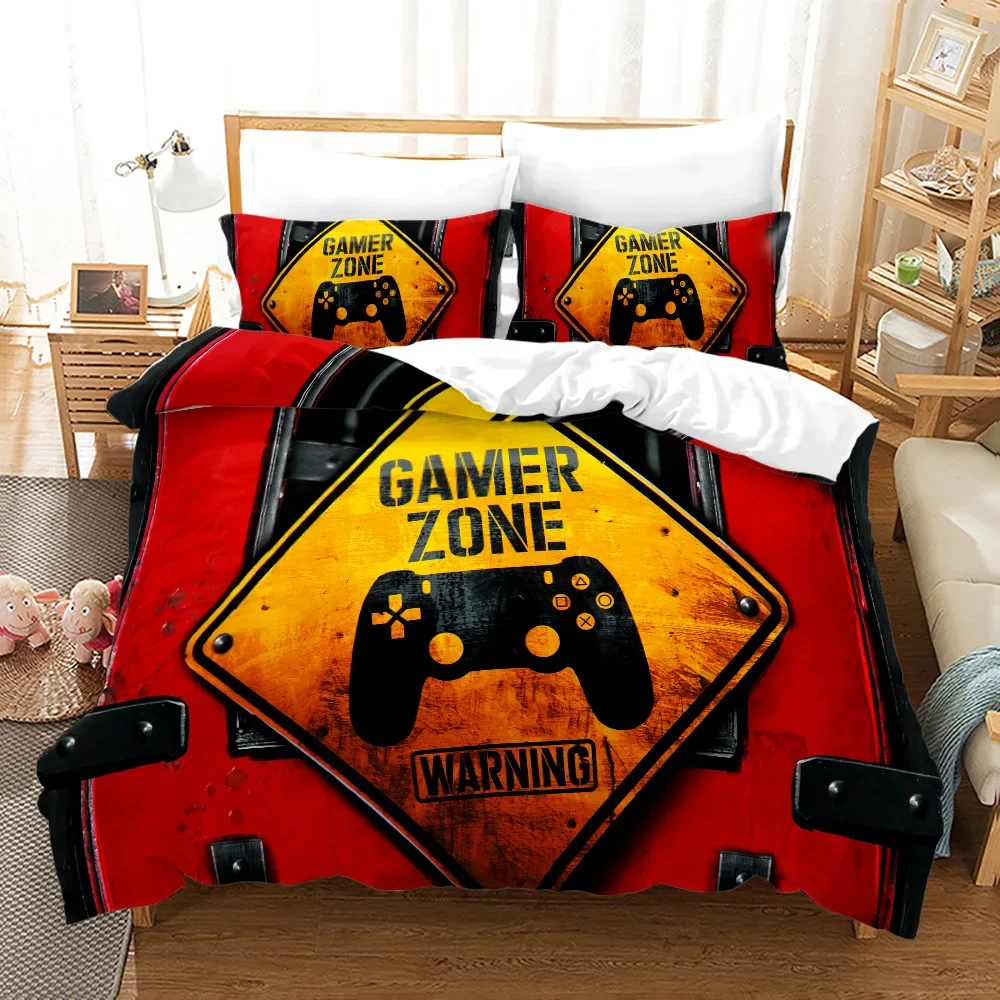 Bedding Set Game Gamepad Printed Comforter Cover Duvet Cover For Home Room Decoration Twin Full Queen King Double Size