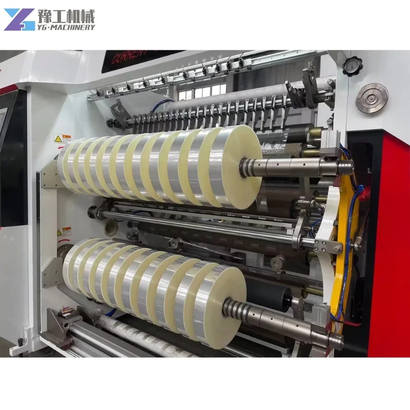 Automatic PVC Film Paper Slitter Rewinder Slitting Rewinder Shaftless Auto Loader Core 600m/min Paper Cutter Production Capacity