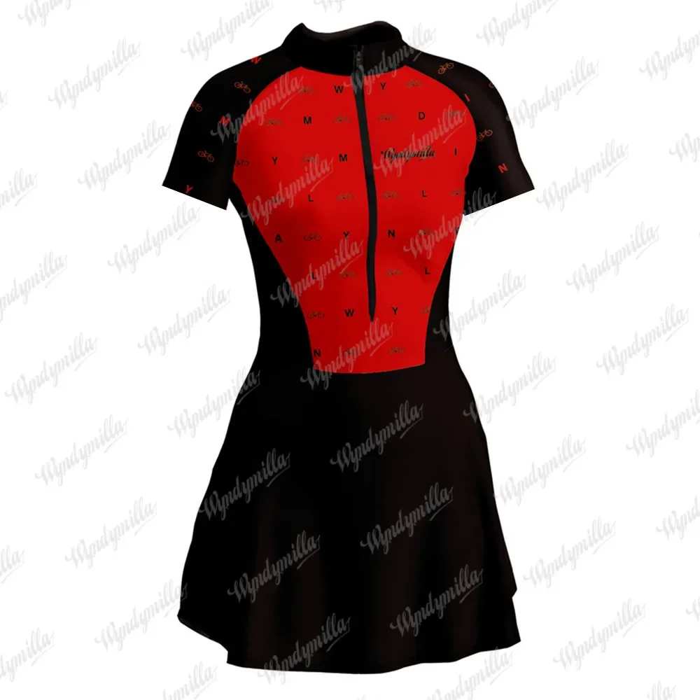 Vestidinho Feminino Triathlon Cycling Skirt Dress Ciclismo Fitness, Running,cycling,volleyball Outdoor Sports Mini Little Dress