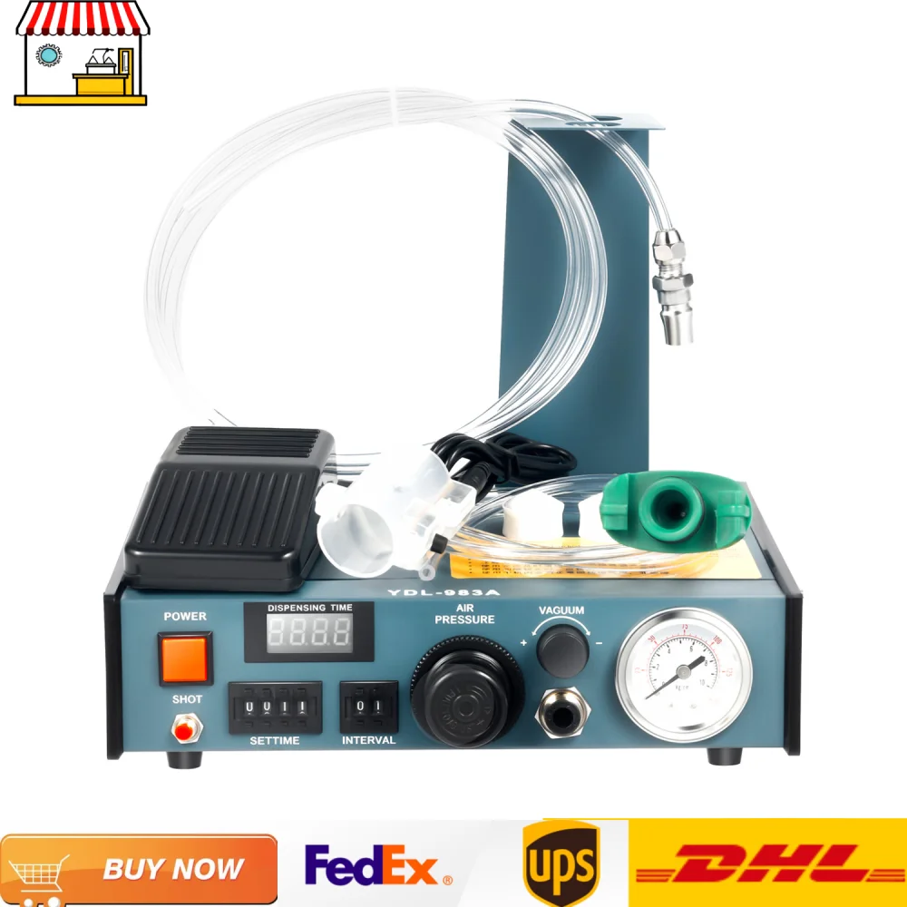 Auto Lijm Dispenser Machine Pneumatisch Pedaal Epoxyhars Dispenser Pasta Vloeistof Controller 220V