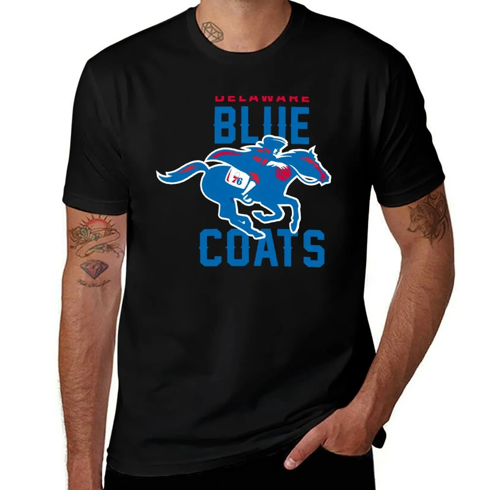 

The Delaware Blue Coats T-Shirt Gym Exercise Short Sleeve T-Shirt