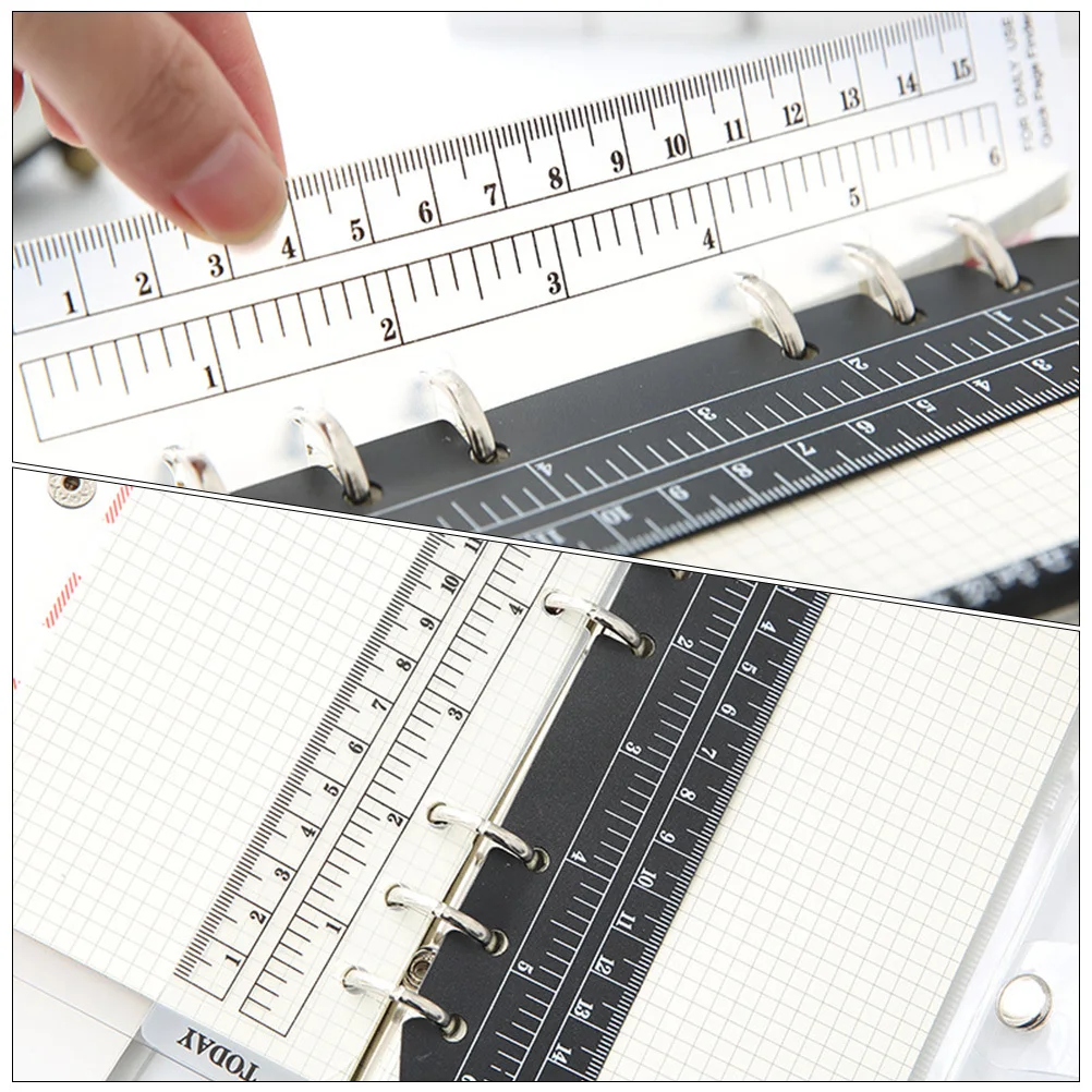 

18Pcs Portable Bookmark Ruler Plastic Page Marker Creative Multi-Function Reading Household Page Ruler
