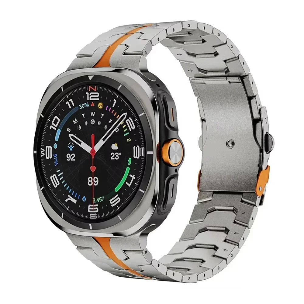 Titanium Men Bracelet for Samsung Galaxy Ultra Watch 2025 47mm Band luxury business metal strap for GALAXY ULTRA 2024 47 correa