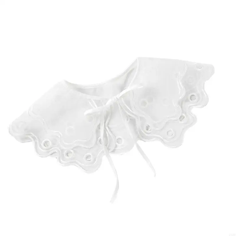 خفيفة الوزن الشيفون المطرزة برقبة تصميم انفصال Fasle طوق شال يوم إلى ليلة الانتقال الأصفاد المعصم Y166 #3