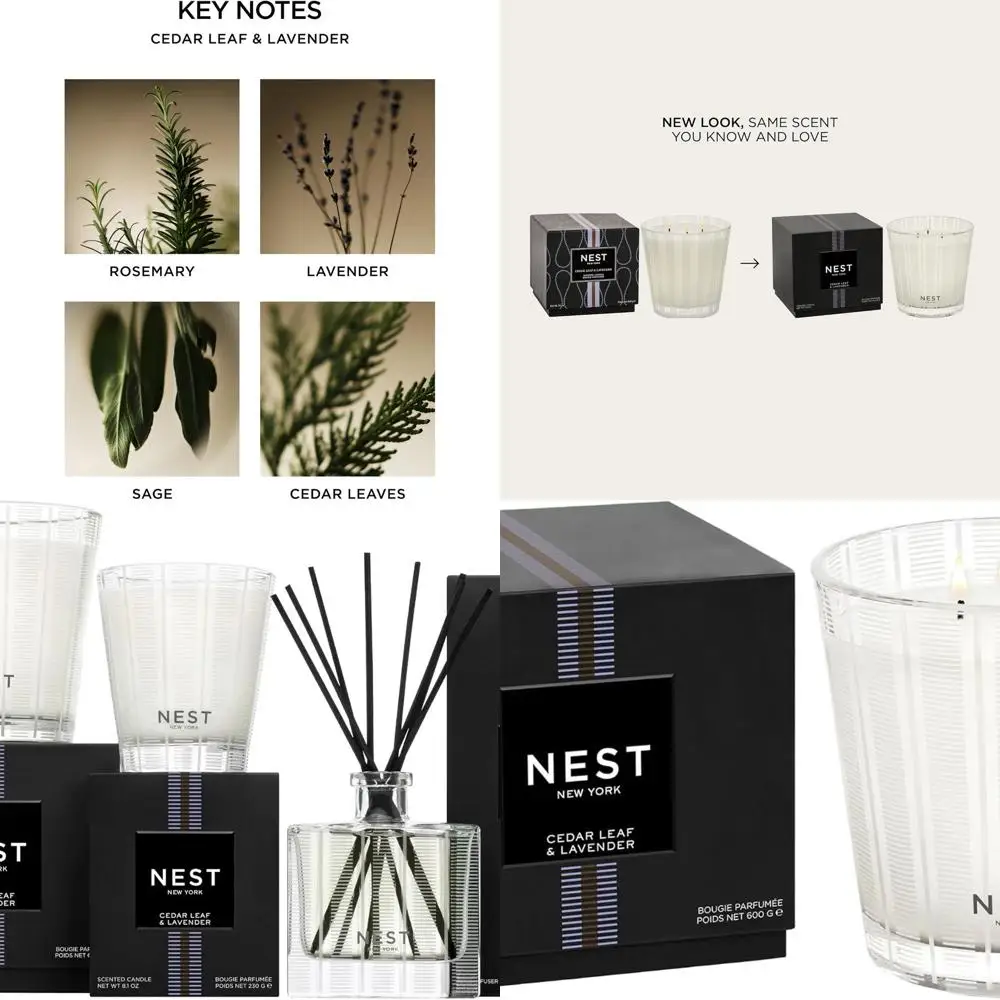 

100-Hour Cedar Leaf & Lavender 3-Wick Candle in Reusable 21.2 oz Glass