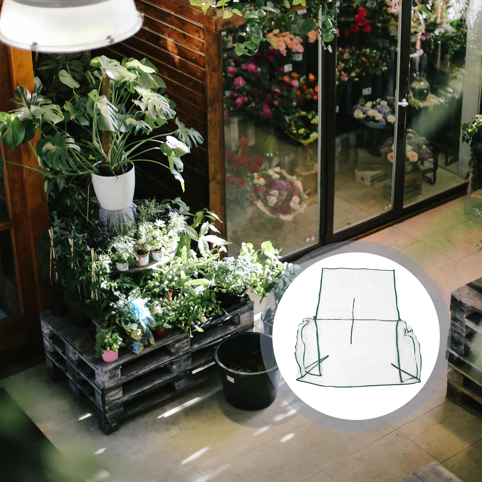 

Clear Pvc Garden Cover Small Outdoor Indoor Use Winter Protection Mesh Design Replacement Cover For Mini Green Houses Pop