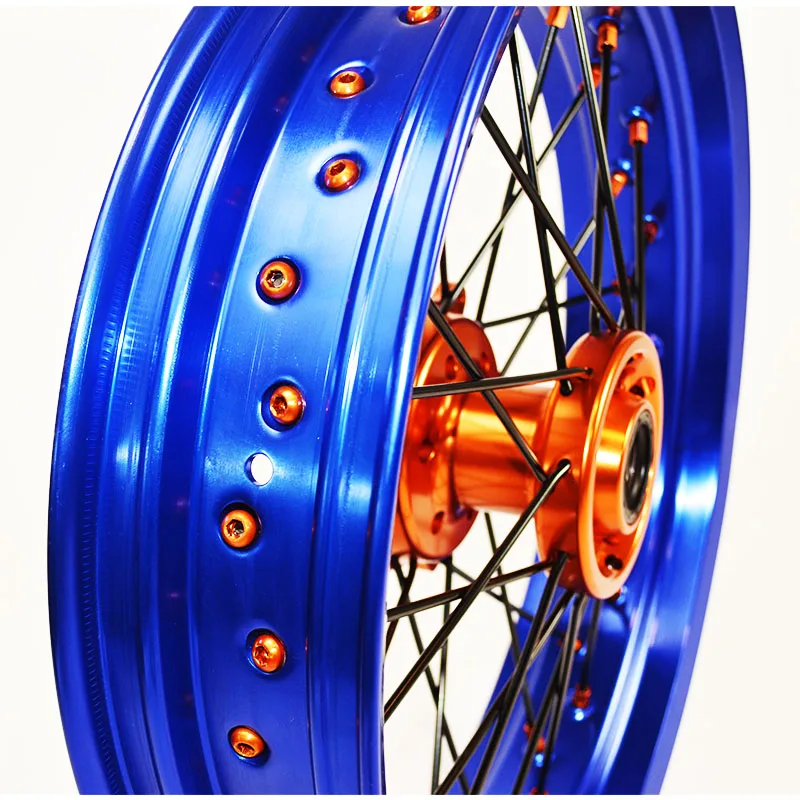 17x3.5 17x5.0 Motorcycle Wheel Hub Rim  Supermoto Wheel Set for  EXC SXF 125 450