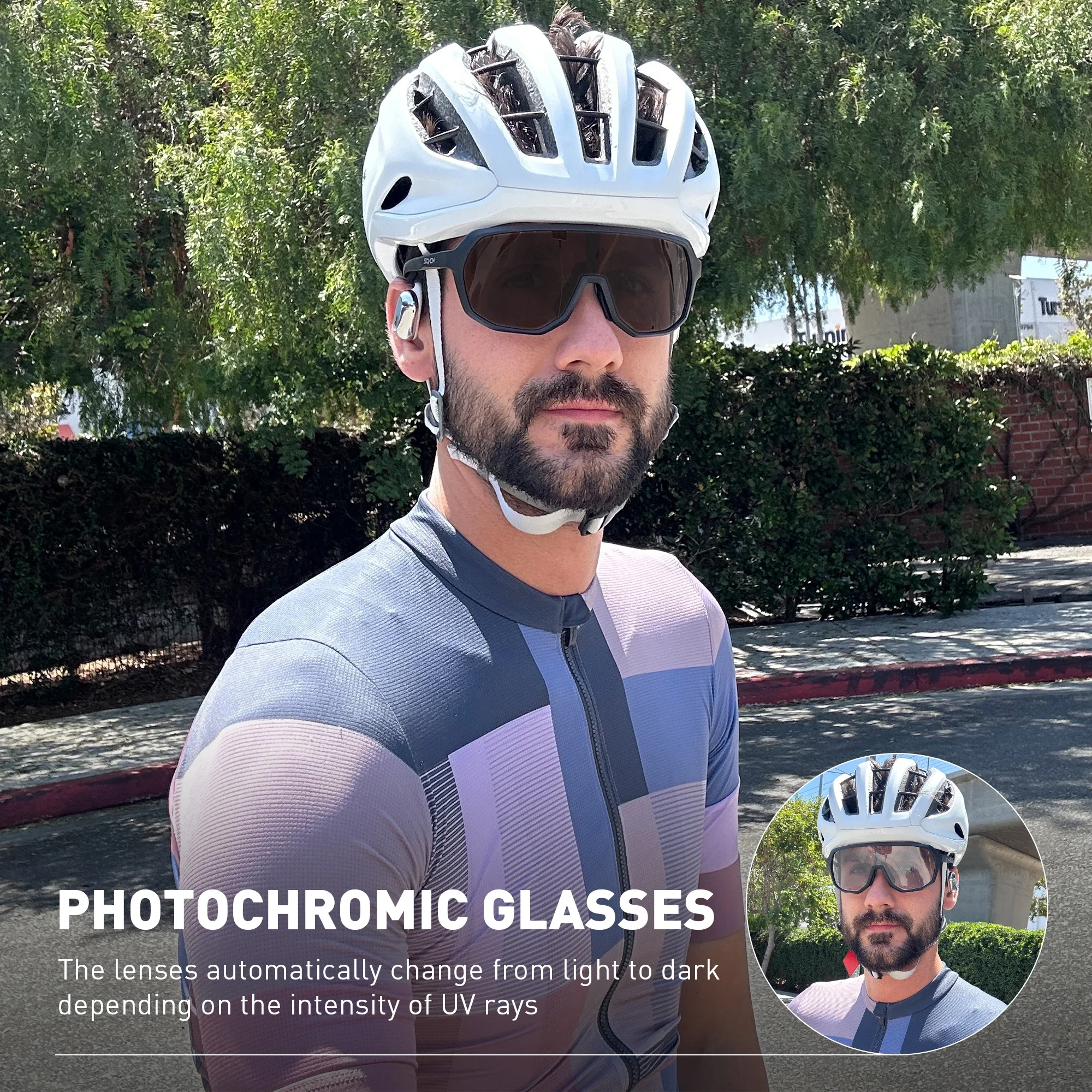 نظارات SCVCN للمشي لمسافات طويلة نظارات رياضية للرجال MTB دراجة دراجة رياضية UV400 للصيد والقيادة وركوب الدراجات نظارات شمسية عصرية