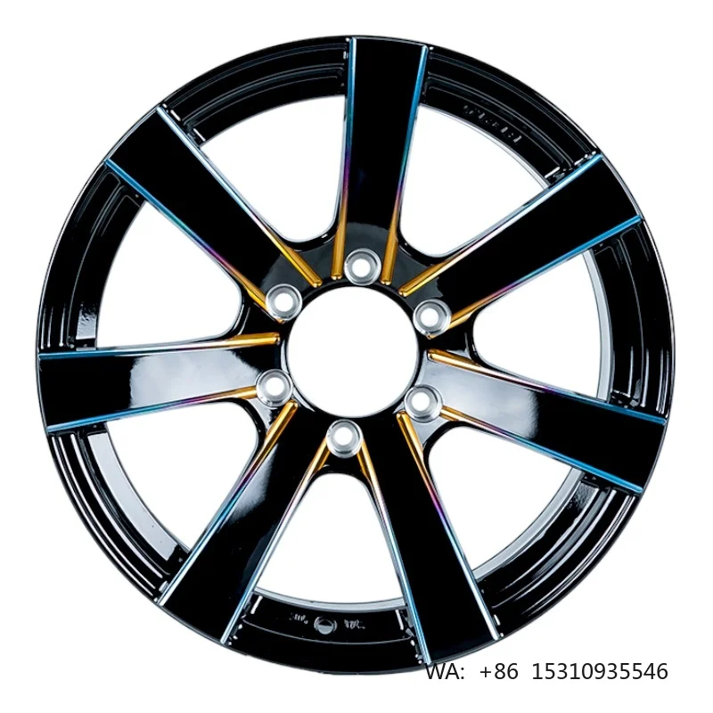 2-Piece Polished Brushed Chrome Custom Forged Alloy Sport Wheels Adjustable Offset Multi-PCD Universal Car Rims