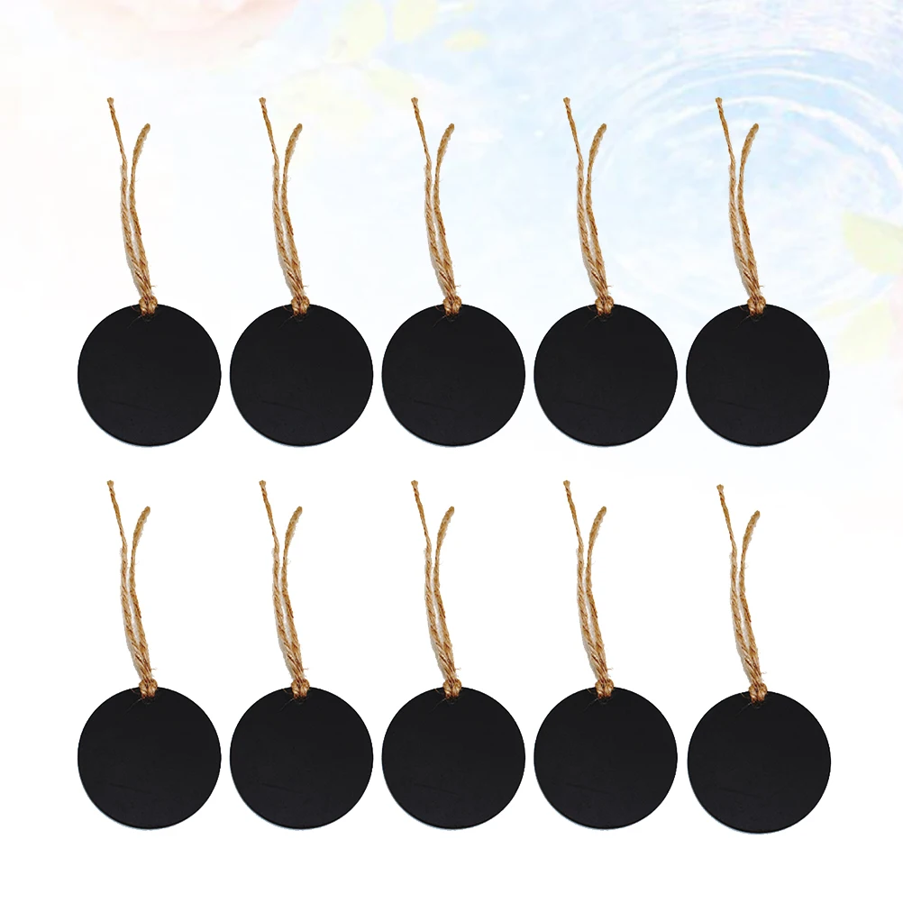 

10pcs Blackboard Blessing Hanging Tags Wooden Christmas Decorative Pendants Diy Message Hangtags For Tree Wall Window Door Xmas