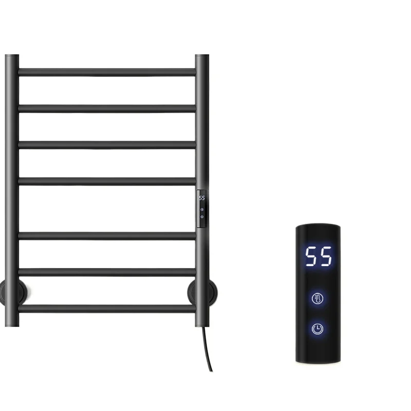 Electric towel warmer, intelligent constant temperature, touch screen digital display, efficient drying, durable and rust-proof