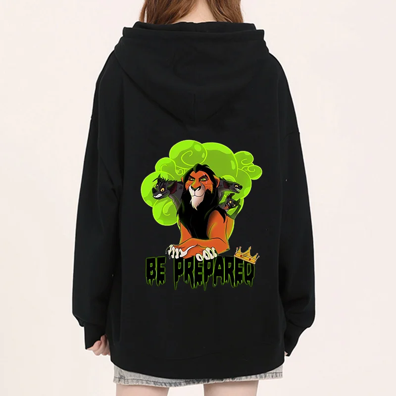 

Disney The Lion King Printed Hoodies Scar Lion King Street Sports and Leisure Student Couple Hoodies