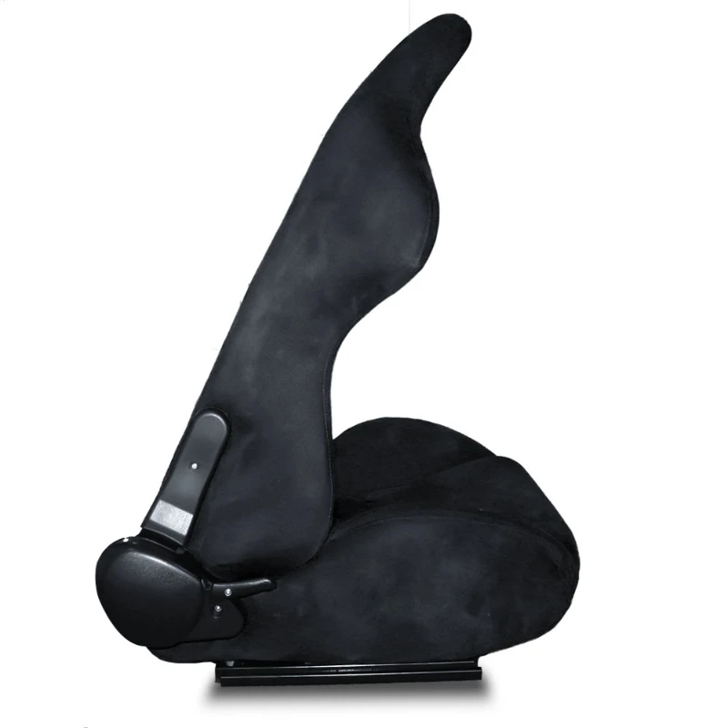 Racing car modified GM new black suede seat with slide rail