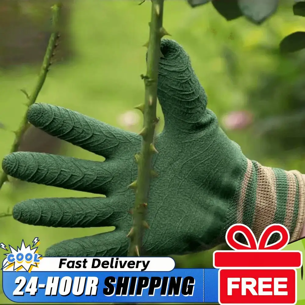 

1-10 пар садовых перчаток, рабочие перчатки, защитные перчатки, устойчивые к шипам, перчатки для обрезки роз, дышащие защитные перчатки