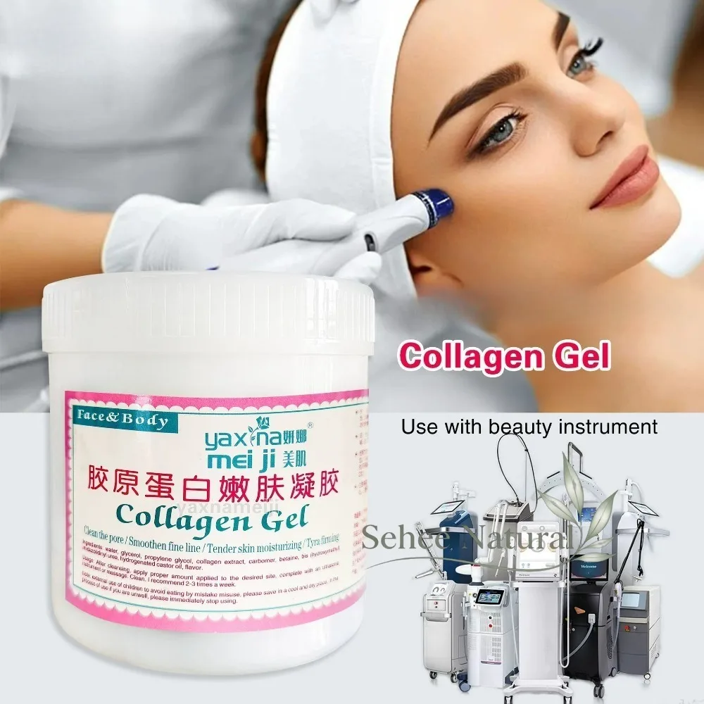 1000g Collagen Conductive Gel For RF EMS Ultrasonic Facial Beauty Machine Hydrating Lifting Skin Care Salon‑use Import Gel