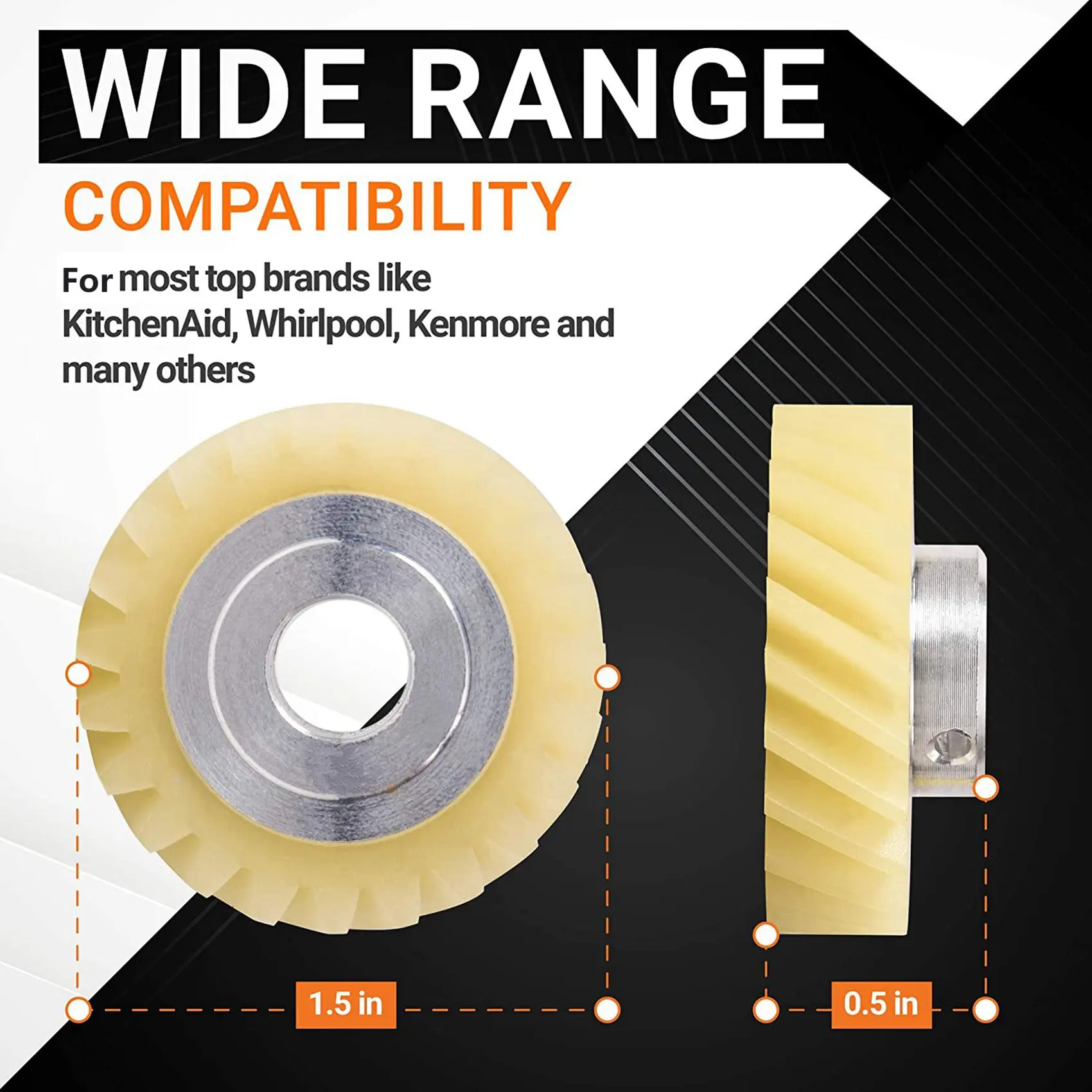 

32Pcs W10112253 Mixer Worm Gear Replacement Part Perfectly Fit For Kitchenaid Mixers-Replaces 4162897 4169830 AP4295669-ABPX