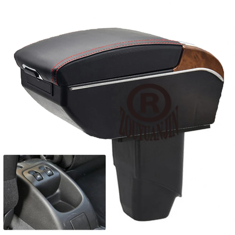 For Car 206 Armrest Box Retrofit Parts Center Console Special Storage Space Car Elbow Rest with USB