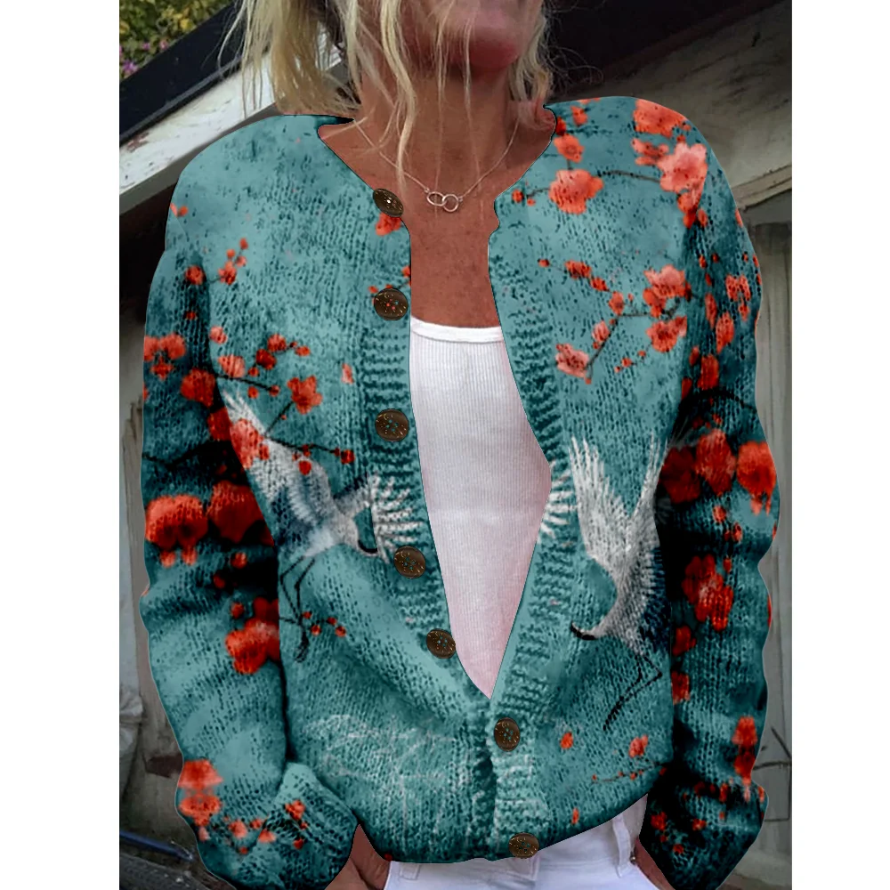 

Autumn Winter Knitted Cardigan Vintage Casual Sweater Japanese Fashion Streetwear Women Sweaters Knit Top Cozy Jumpers Fashion