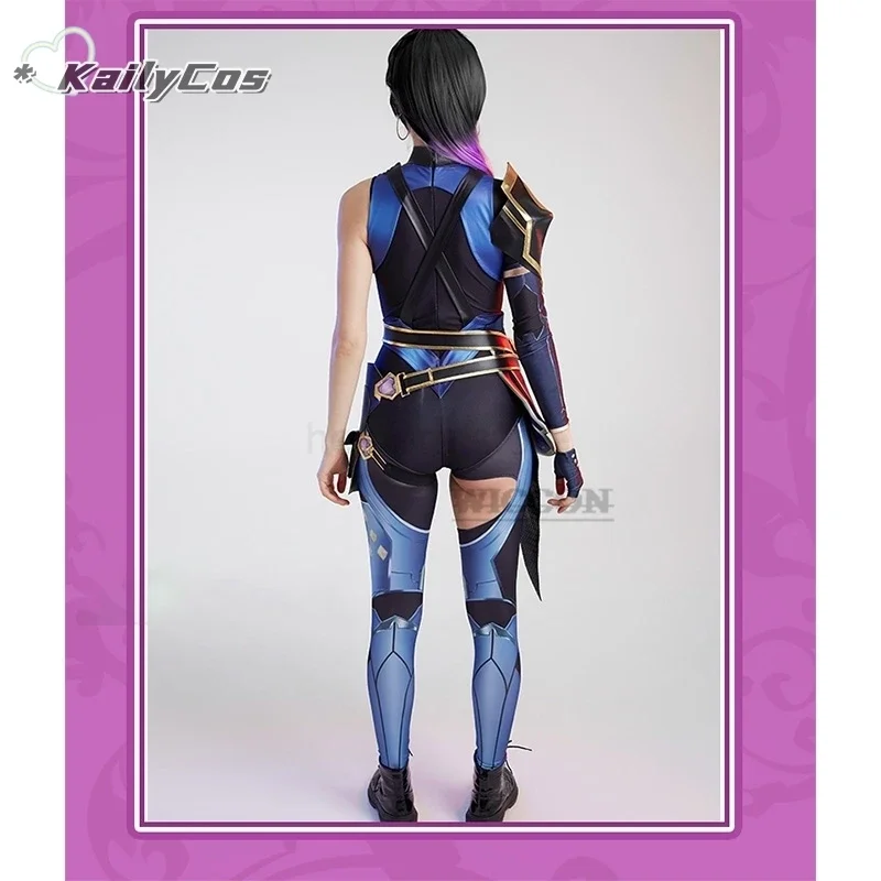 FC6Game Valorant cos Reyna Cosplay Costume Anime Game Valorant Women Jumpsuit Halloween Party Clothes For Ladies Role Play @FC8！