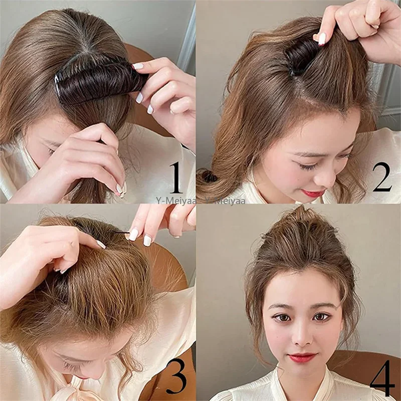 1PC Perücke Kissen Stabile Haar Wurzeln Volumizing Faser Einsatz Kamm Unsichtbare Flauschigen Haar Pad Weibliche Erhöhung Artefakt Frisur – Detail 7