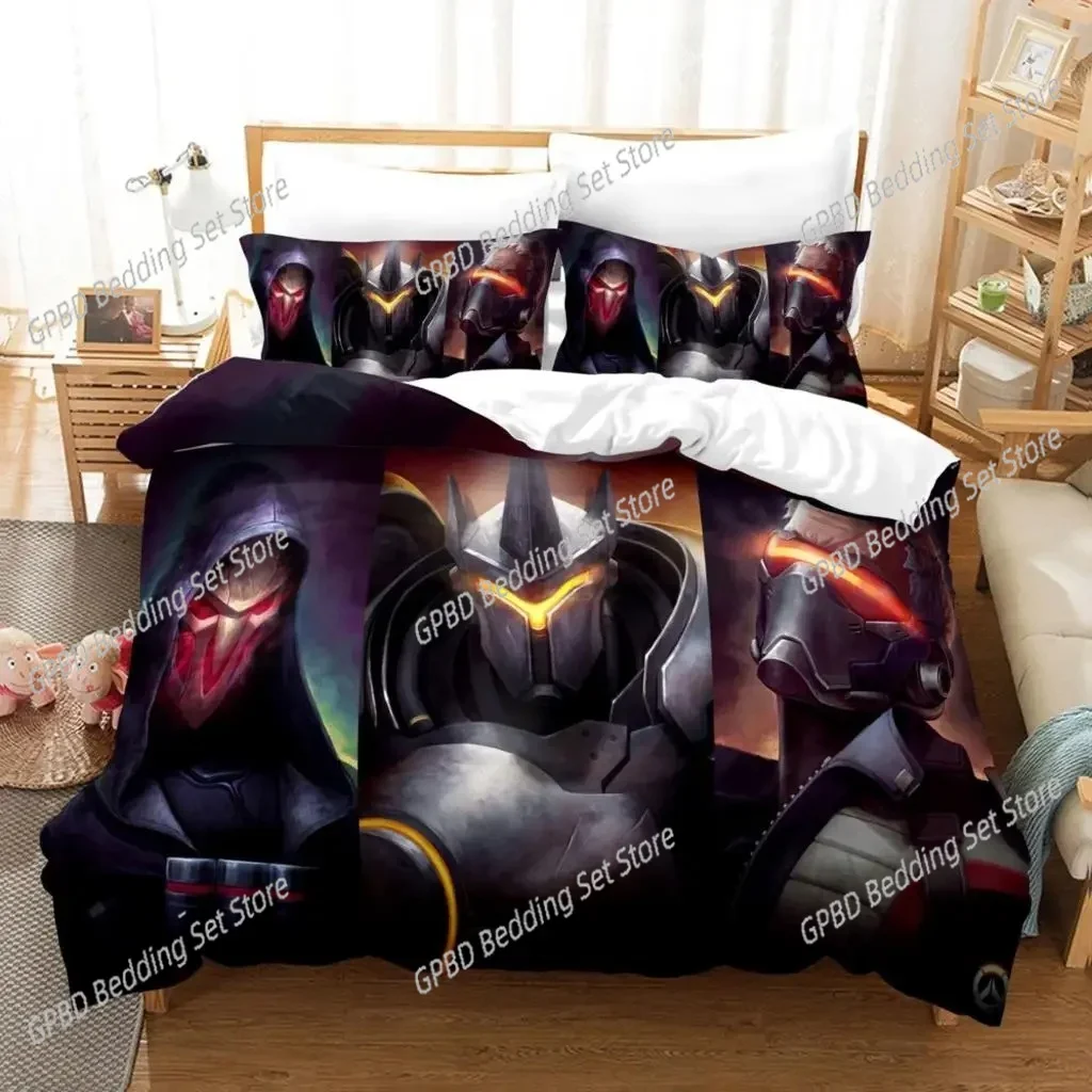 

Anime Overwatch Widowmaker 3D NEW Duvet Cover Pillowcase Bedding Set Adult Girl Bedroom Decoration Children Single Double Large