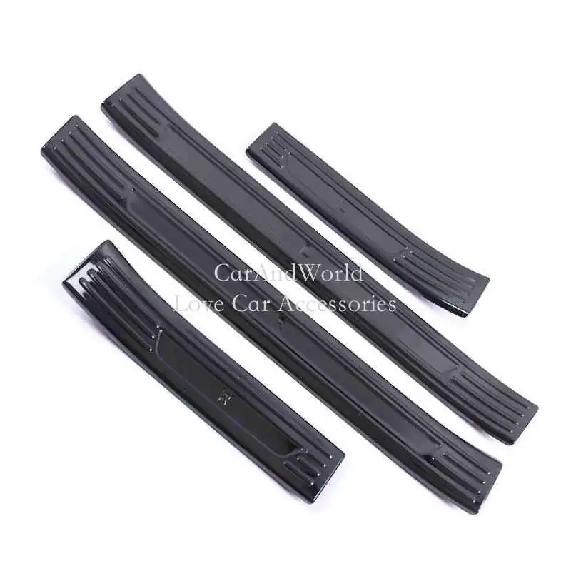 

Stainless Inner Outer Door Sill Scuff Plate Cover Guard Pedal Protector Trims Car Accessories For Mazda CX-30 CX30 2020-2025