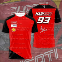 New93 # Marquis Short Sleeved Ducati Motorcycle Oversized Size Suitable For Both Men And Women, Quick Drying Short Sleeved Moto