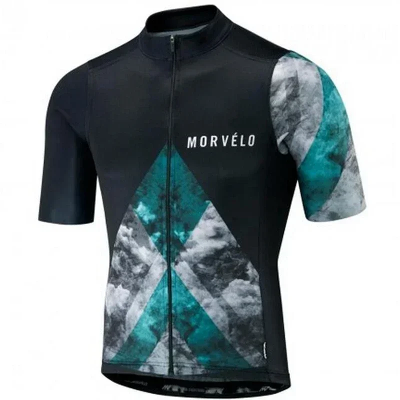 2025 Morvelo Cycling Jersey Men MTB Bicicleta Bike Clothing Pro Team Cycling Wear Ropa Camisa Ciclismo Short Sleeve Jersey