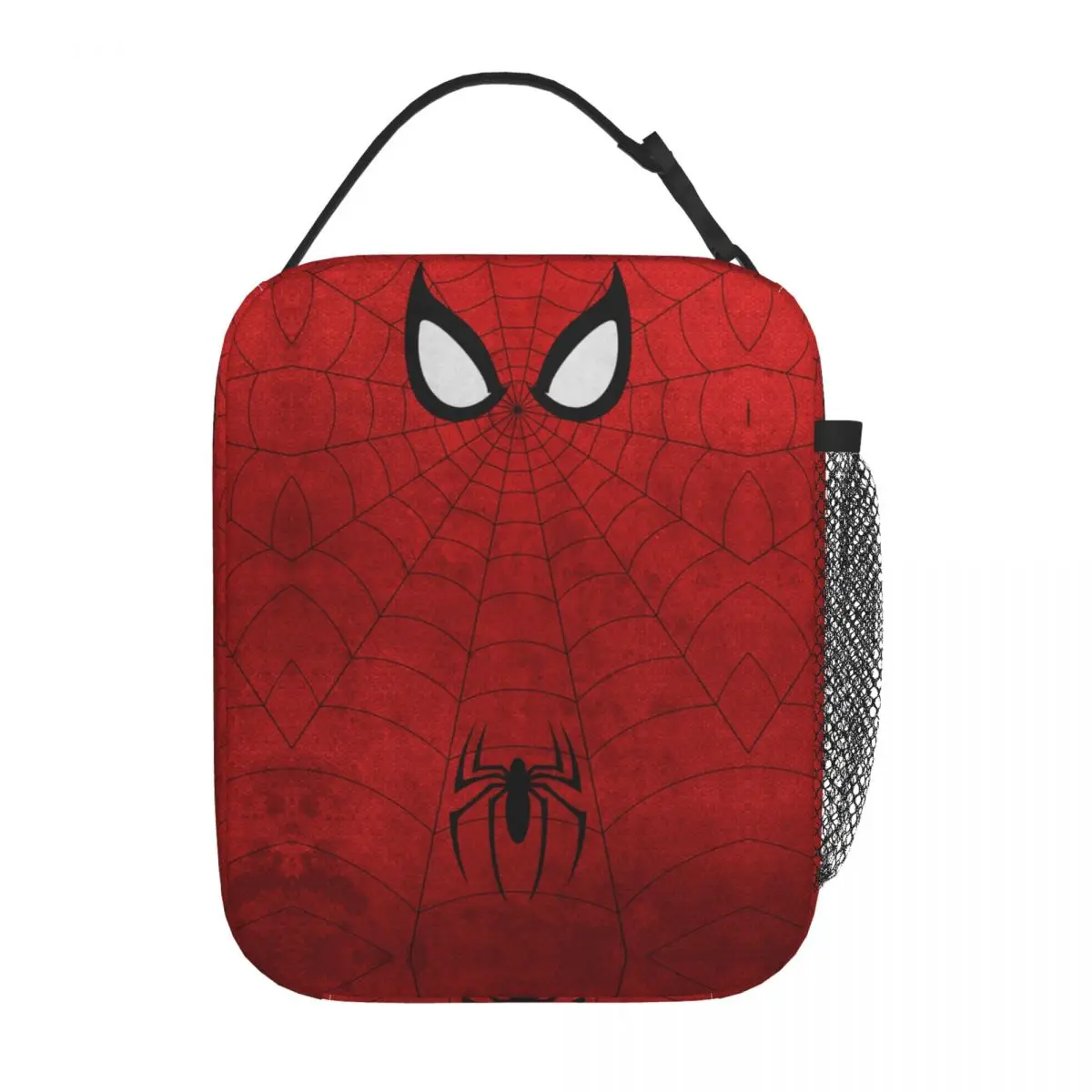 Custom Spider Web Cobweb Insulated Lunch Bags for Work School Food Spider Man Waterproof Cooler Thermal Lunch Box Women Kids