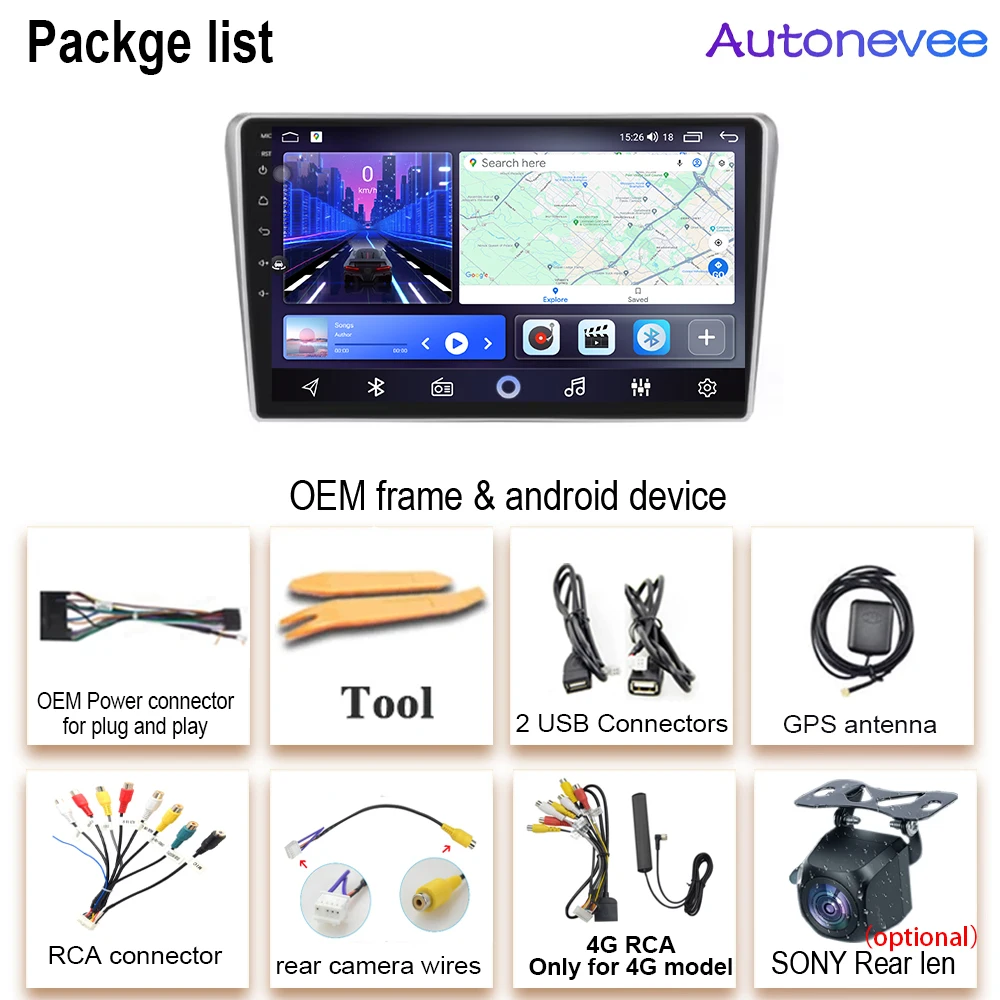DVD Carplay Android راديو السيارة التلقائي لتويوتا أفينسيس T25 2002 2003 2004 2005 2006 2007 2008 نظام تحديد المواقع Autoradio 4G WiFi DSP RDS QLED #6