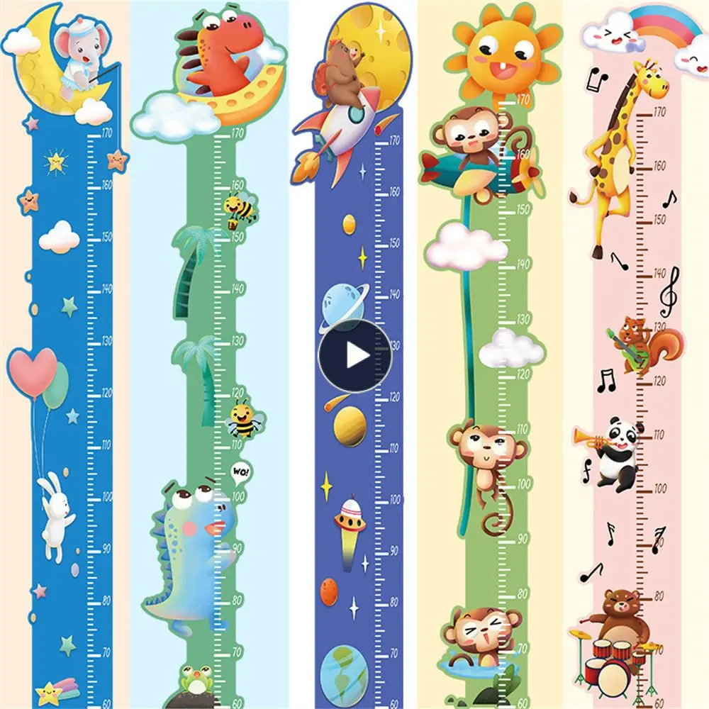 

Height Growth Diagram Of Tropical Leaves Wall Sticker Cartoon Animal Cat Height Measurement Wall Sticker Nursery Wall Decal Pvc