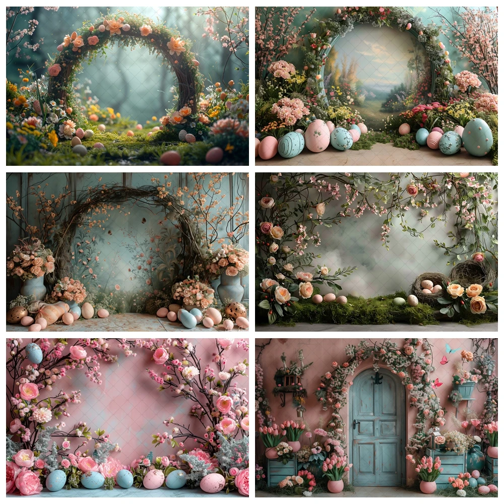 

Vintage Room Garden Flowers Easter Backdrop Birthday Party Bridal Baptism Pregnant Portrait Custom Decor Photo Studio