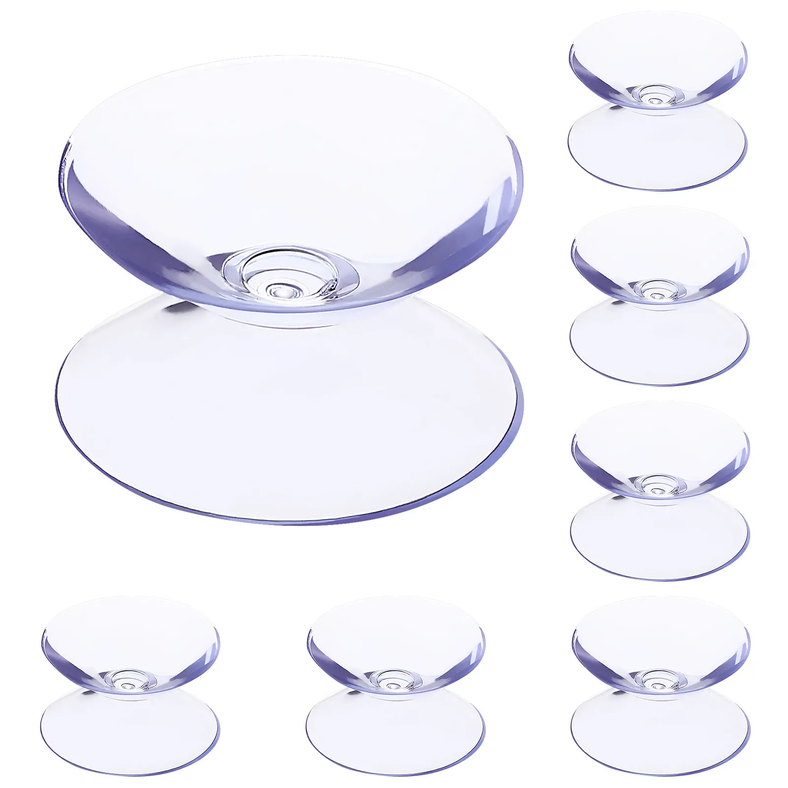 12Pcs Clear Anti-Slip Pads Double Sided Suction Cups Mini Glass Table Spacers Non-Slip Protection for Furniture Surfaces