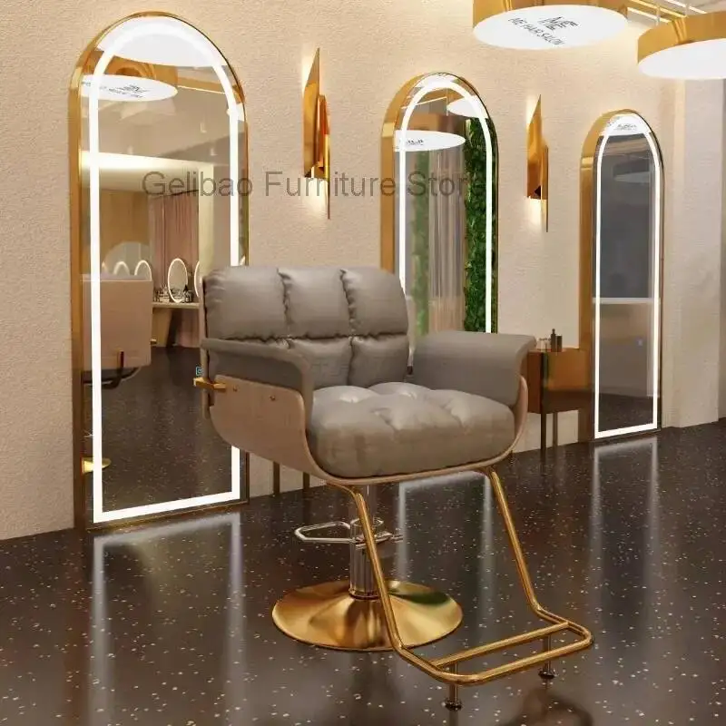 كرسي حلاق شامبو قابل للتعديل، كرسي تصفيف الشعر، كرسي حلاق عالي الوشم، أثاث تجميل فاخر من سيلا باربيريا