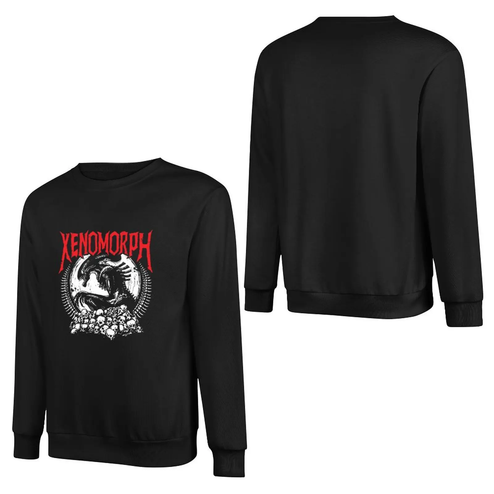 Death Metal Xenomorph Pullover Hoodie mens designer clothes men's clothing graphic sweatshirts