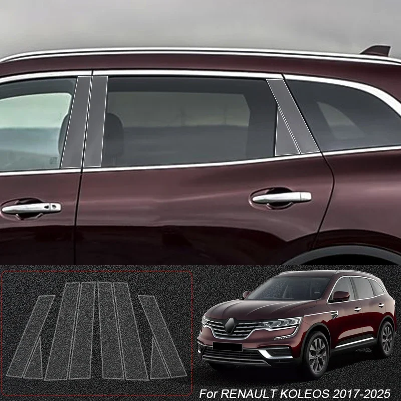 

For RENAULT ESPACE GRAND KOLEOS ARKANA 2017-2026 Car Protective B Pillar TPU Film Auto Window Body Paint Sticker Accessories