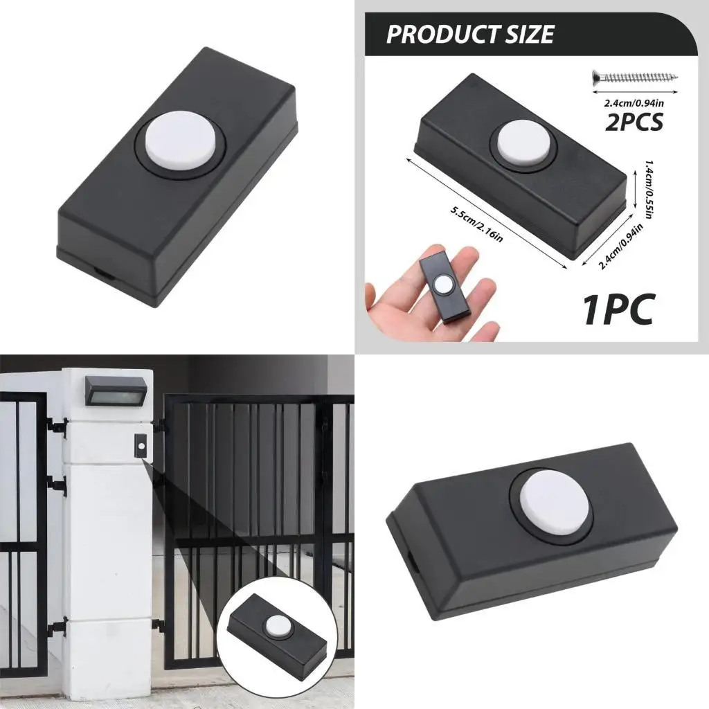 

652F Streamlined Doorbell Button Universal Wire Doorbell Button for Wire Systems