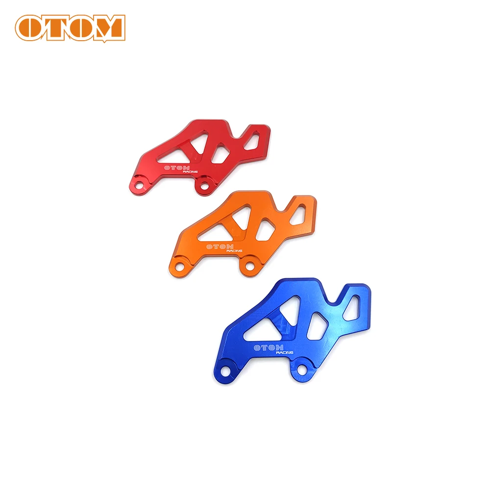 OTOM Motorcycle Rear Brake Master Cylinder Cover Front Pump Protection Guard Brake Caliper Bracket For KAYO T4 K6 GUIZUN MX4 BRZ