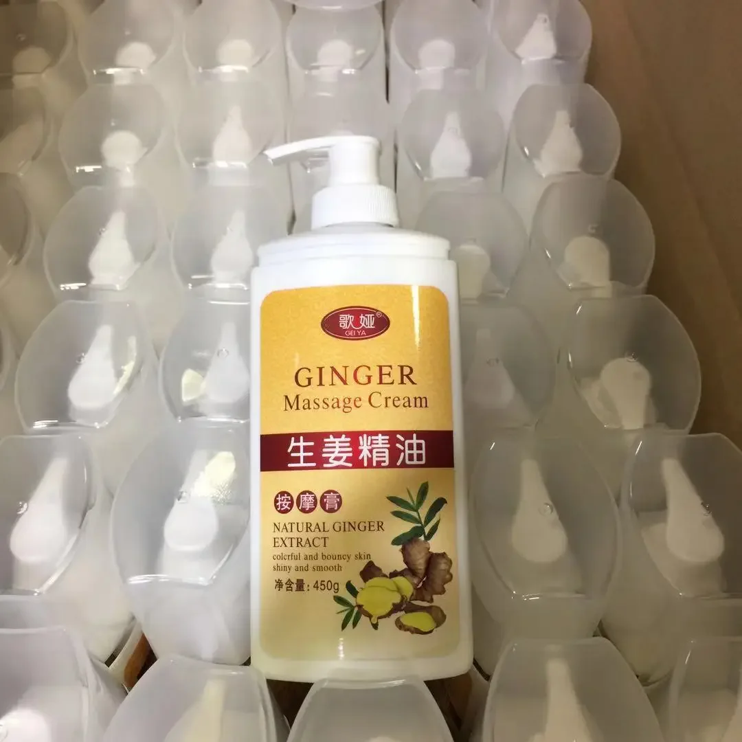 450g Thermal Ginger Massage Cream Ginger Essential Oil Heat Energy Massage Cream Foot Therapy Ginger Massage Cream