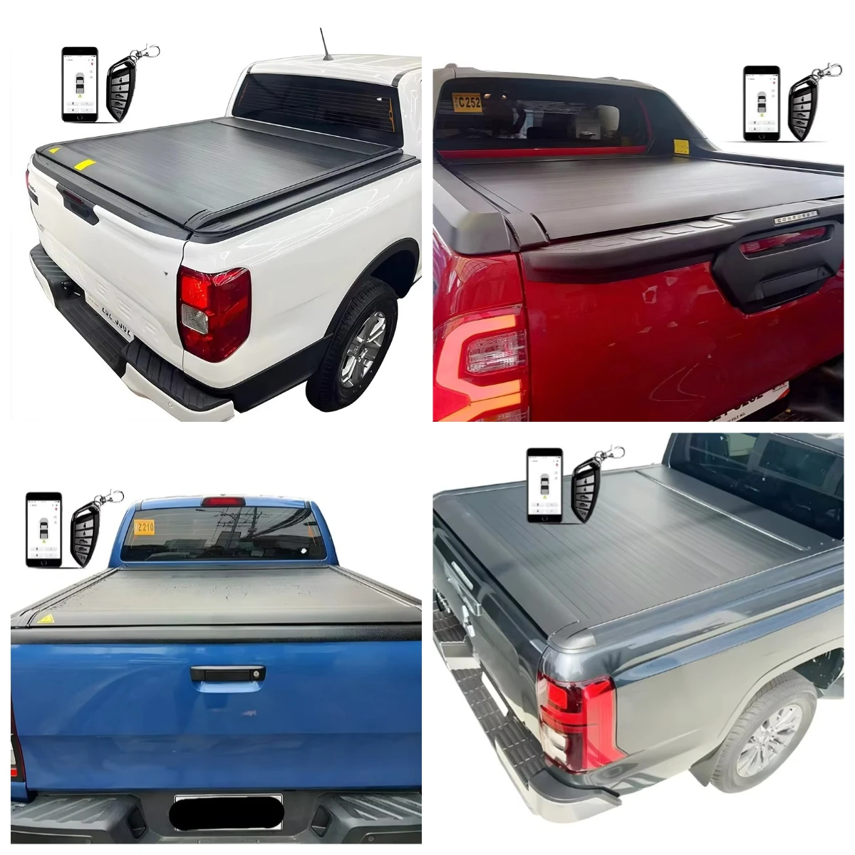 

STLF Electric Pickup Roller Shutter Tonneau Cover For VW Amarok Bt50 Bt-50 Hilux Revo Ranger Xlt Navara Np300 Triton L200 Dmax