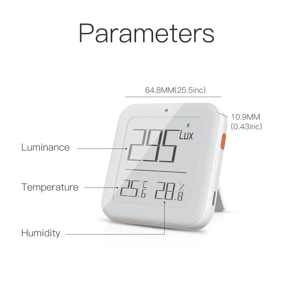 MOES Smart ZigBee/Bluetooth Mesh Temperature Humidity Sensor Light Brightness Sensing Thermometer Tuya Smart  Alexa Control