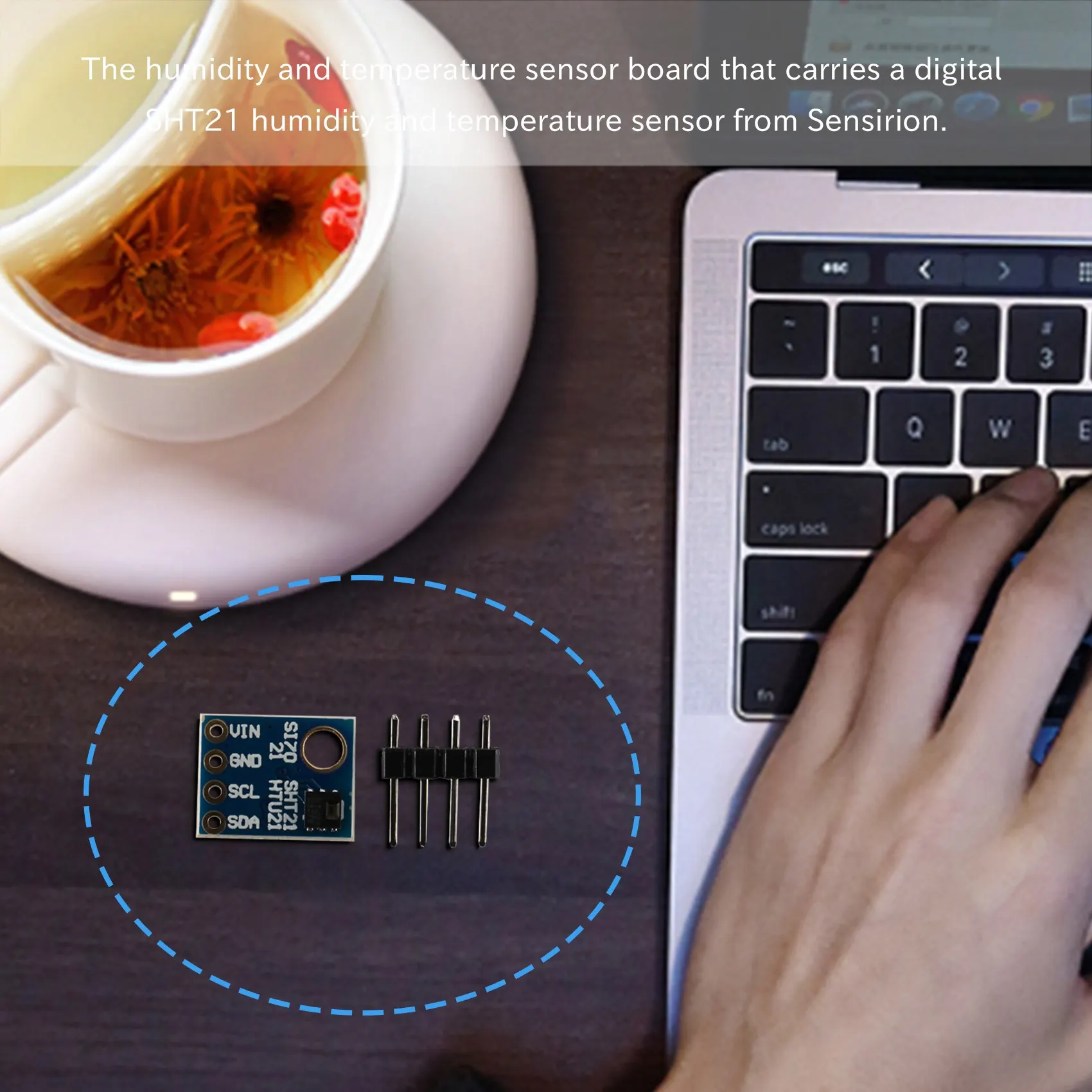 5PC Si7021 GY-21 SHT21 HTU21 Digital Humidity Temperature Sensor Module Replace SHT11 SHT15 for Low Power CMOS IC Module